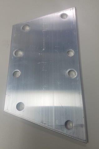 3/16 X 4 X 8" APEX PLATE 20 DEGREES CANOE (NF)