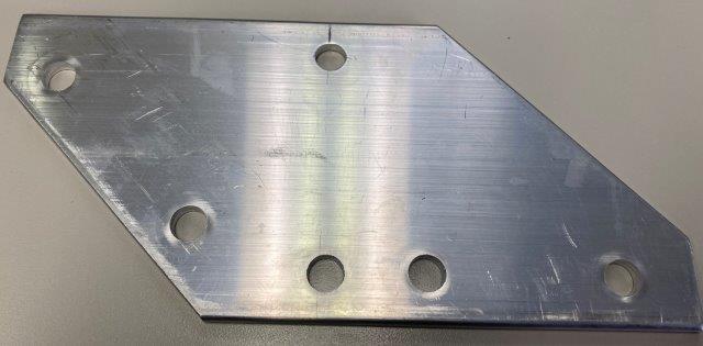 3/16 X 4 X 10 3/4" TRISECT PLATE UT-400 3 LASER (NF)