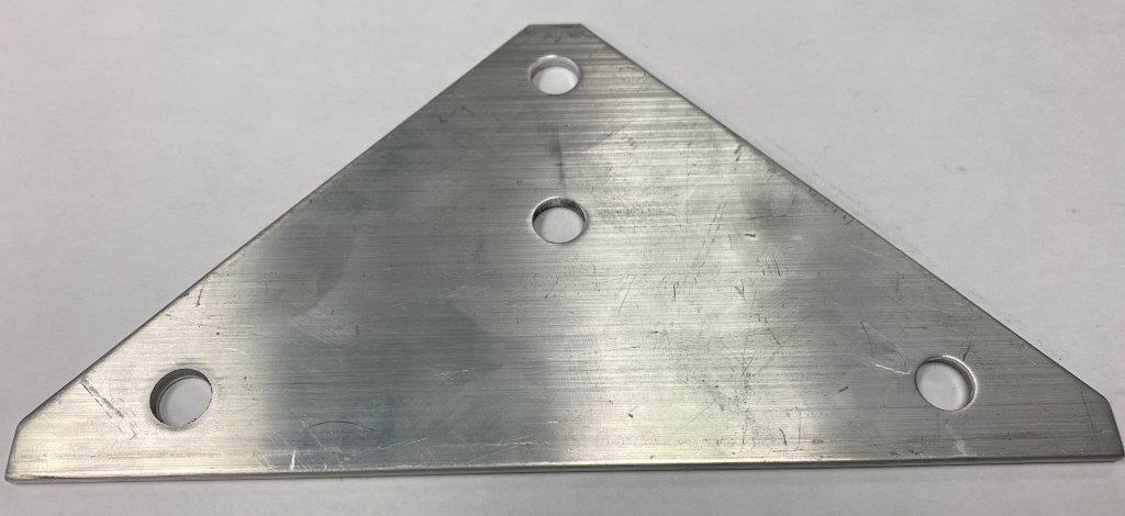 1/8 X 4 X 8 1/2" TOP & CENTER CROSSMEMBER T PLATE (NF)