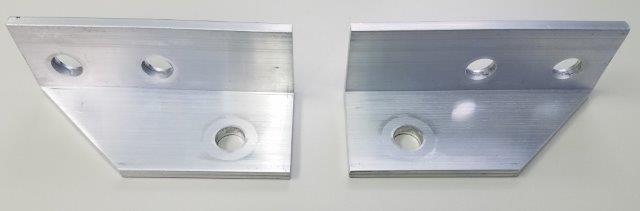 PAIR 3/16 X 1 3/8 X 1 5/8 L X 3 3/4' MOUNT ANGLE (POST) (BOTH SIDES)