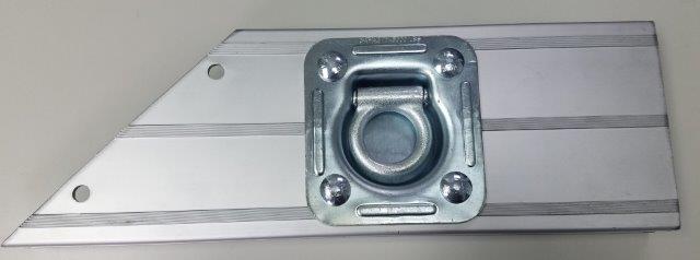 TX-5 X 16 1/2" FRONT TIE DOWN BRACKET WITH RECESSED "D" RING L/H