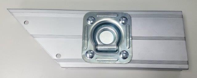 TX-5 X 16 1/2" FRONT TIE DOWN BRACKET WITH RECESSED "D" RING R/H
