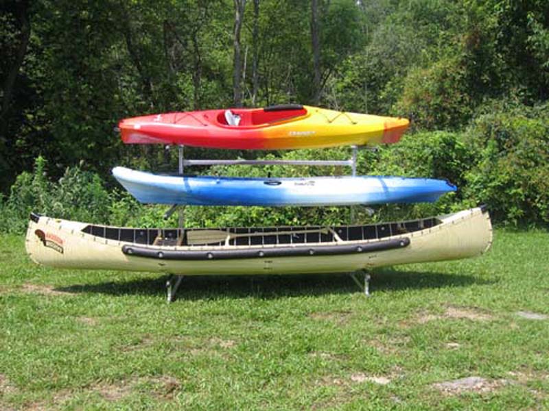 Free Standing Rack for Four Canoes or Kayaks (SUT-4CKR) 