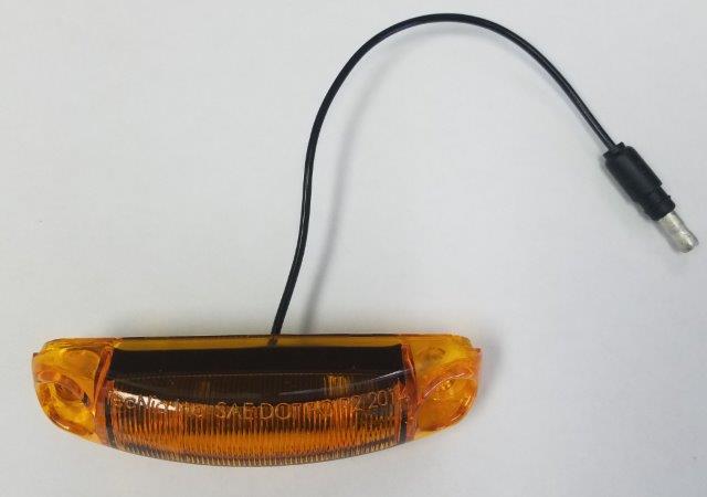 AMBER MARKER CLEARANCE LIGHT WITH REFLECTOR