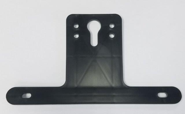 LICENSE PLATE BRACKET - BLACK PLASTIC