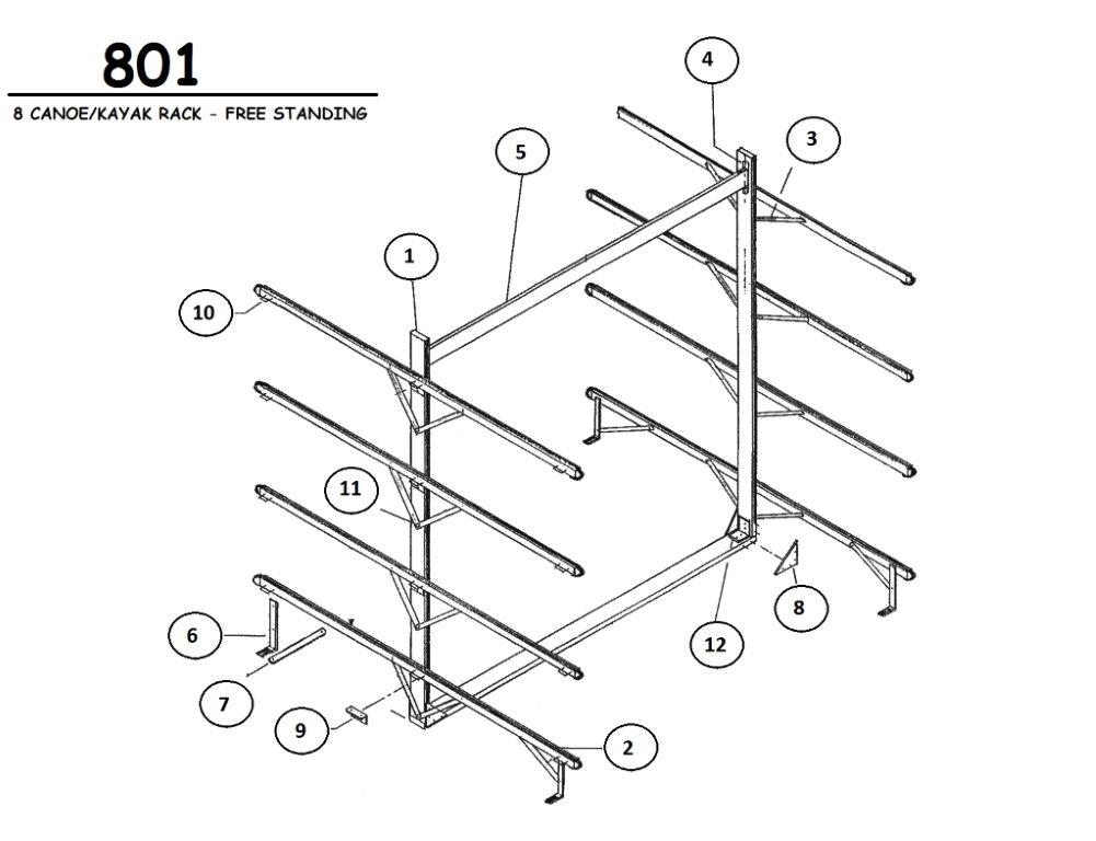 801 Rack Parts